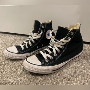 Converse High Top Black w9, worn twice